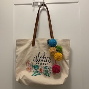 Tommy Bahama Aloha Weekend Canvas Tote